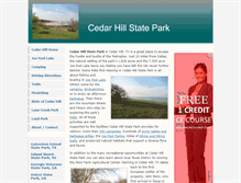 Tablet Screenshot of cedarhillstatepark.org